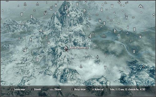 Barbas powinien od razu wyruszyć w stronę celu podróży, przy czym nie polecam odbywać pieszej wędrówki, albowiem czekałaby Cię bardzo długa przeprawa - Wyprawa do Hańby Haemaru | Najlepszy przyjaciel daedry | Solucja Skyrim - Skyrim - poradnik, mapy, questy