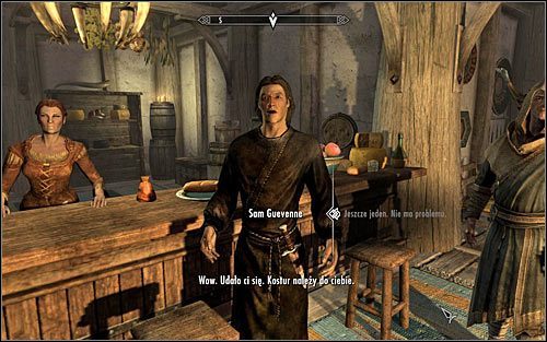 Pijacki pojedynek jest bardzo liniowy i ogranicza się jedynie do potwierdzania wyboru kolejnych opcji dialogowych - Uaktywnienie questu | Pamiętna noc | Solucja Skyrim - Skyrim - poradnik, mapy, questy