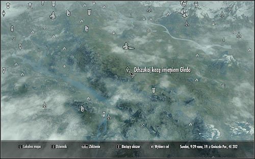 Jeżeli nie udało Ci się nakłonić Ennisa do wyjawienia szczegółów z poprzedniej nocy lub jeżeli chcesz mu pomóc w odzyskaniu kozy, to będziesz musiał odnaleźć giganta, któremu wcześniej ją sprzedałeś - Spotkanie z Ennisem | Pamiętna noc | Solucja Skyrim - Skyrim - poradnik, mapy, questy