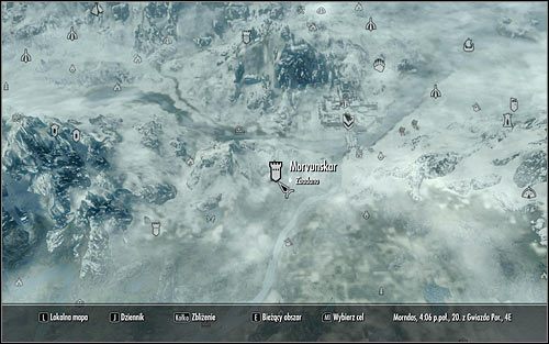 Otwórz mapę świata - Wyprawa do Morvunskar | Pamiętna noc | Solucja Skyrim - Skyrim - poradnik, mapy, questy