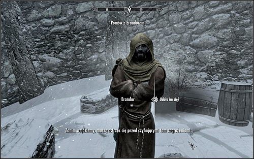 Po wygranej bitwie skieruj się w stronę głównego wejścia do świątyni - Wyprawa do świątyni Nocnego Zewu | Koszmar na jawie | Solucja Skyrim - Skyrim - poradnik, mapy, questy