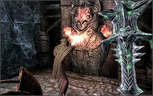 Zakończ rozmowę i otwórz drzwi prowadzące do Świątyni Nocnego Zewu - Eksploracja świątyni | Koszmar na jawie | Solucja Skyrim - Skyrim - poradnik, mapy, questy