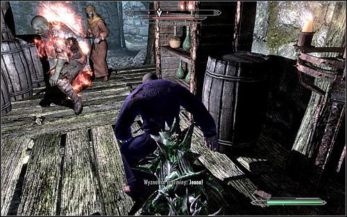 Ruszaj za Erandurem, wybierając północno-zachodnie wyjście z biblioteki - Eksploracja świątyni | Koszmar na jawie | Solucja Skyrim - Skyrim - poradnik, mapy, questy