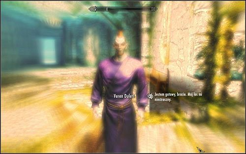 Przed Tobą dosyć nietypowa scena, która rozgrywała się będzie we śnie i prezentowała wydarzenia tuż przed rozpyleniem gazu, który miał powstrzymać orki przed zdobyciem Czaszki Spaczenia - Eksploracja świątyni | Koszmar na jawie | Solucja Skyrim - Skyrim - poradnik, mapy, questy