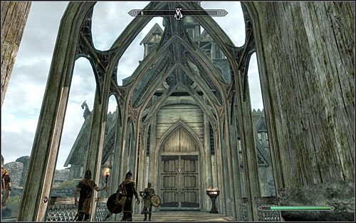 Domyślna siedziba jarla Balgruufa to oczywiście Smocza Przystań w Białej Grani (powyższy screen) - Uaktywnienie questu | Szepczące drzwi | Solucja Skyrim - Skyrim - poradnik, mapy, questy
