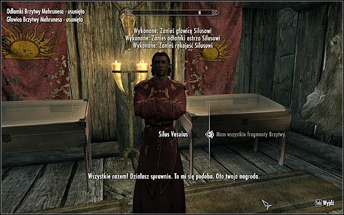 Otwórz mapę świata i udaj się do Gwiazdy Zarannej - Dostarczenie przedmiotów Silusowi | Fragmenty przeszłości | Solucja Skyrim - Skyrim - poradnik, mapy, questy