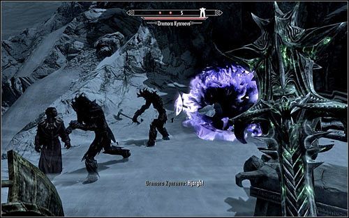 Dagon nie pozostanie oczywiście bezczynny i za karę naśle na Ciebie dwie dremory Kynreeve (powyższy screen) - Wariant A - Wypuszczenie Silusa | Fragmenty przeszłości | Solucja Skyrim - Skyrim - poradnik, mapy, questy