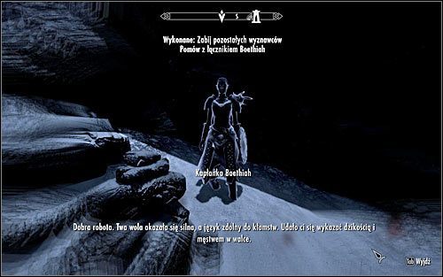 Do kolejnej rozmowy z Boethiah dojdzie tuż po tym jak sam pozostaniesz na polu bitwy (powyższy screen) - Złożenie ofiary | Zew Boethiah | Solucja Skyrim - Skyrim - poradnik, mapy, questy