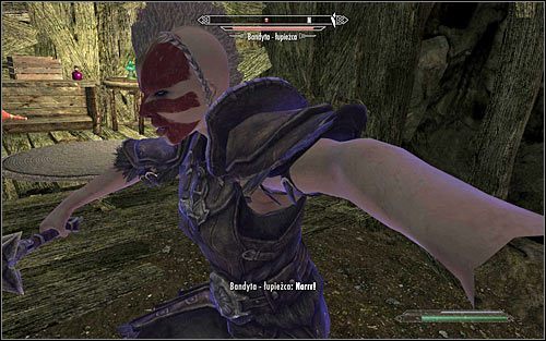 Ruszaj na południe, rozprawiając się po drodze z pojedynczym bandytą - Wyprawa do Grani Sztychu | Zew Boethiah | Solucja Skyrim - Skyrim - poradnik, mapy, questy