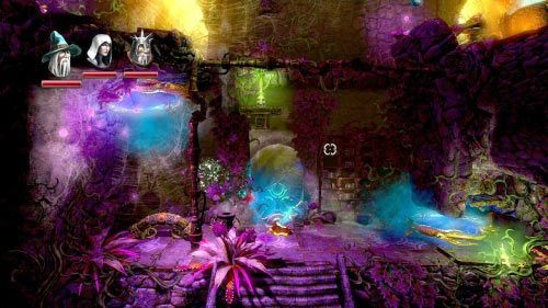 W kolejnym pomieszczeniu zeskocz na dół i zabij pająka - Cieniste Komnaty | Opis przejścia gry Trine 2 - Trine 2 - poradnik do gry