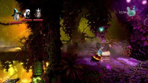 Po przekroczeniu bramy miniesz punkt kontrolny #6, a idąc dalej trafisz na dwa pająki, które zabij - Cieniste Komnaty | Opis przejścia gry Trine 2 - Trine 2 - poradnik do gry