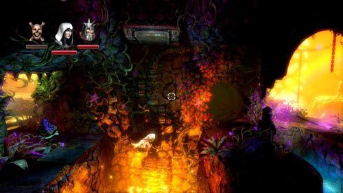 Zejdź na dół i przejdź przez otwartą bramę z prawej - Cieniste Komnaty | Opis przejścia gry Trine 2 - Trine 2 - poradnik do gry