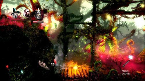 Natrafisz na pojawiającą się często na tym etapie mięsożerną roślinę - Cichy Zagajnik | Opis przejścia gry Trine 2 - Trine 2 - poradnik do gry