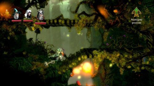 Rusz przed siebie mijając punkt kontrolny #7 - Cichy Zagajnik | Opis przejścia gry Trine 2 - Trine 2 - poradnik do gry