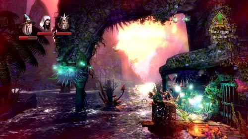 Przejdź w prawo, wejdź na platformę i przesuń dźwignię w lewo - Zamek Morskiego Głazu | Opis przejścia gry Trine 2 - Trine 2 - poradnik do gry