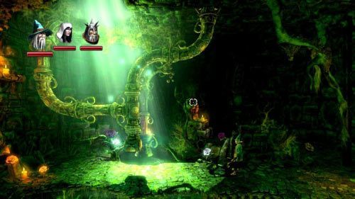 Przeskocz przez przepaść i przejdź przez punkt kontrolny #7 - Upiorne Korytarze | Opis przejścia gry Trine 2 - Trine 2 - poradnik do gry