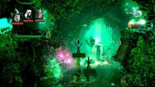 Sekret #6 - Bagno Światłomchu - za punktem kontrolnym #3 znajdziesz z prawej strony rurę z powietrzem - Sekrety (1) | Sekrety w Trine 2 - Trine 2 - poradnik do gry