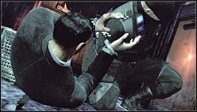 Zaczekaj na pojawienie się w tym pomieszczeniu wartownika TYGERA - Prolog | Główny wątek w Batman Arkham City - Batman: Arkham City - poradnik do gry
