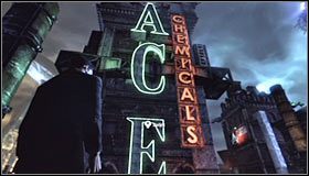 1 - Wejdź na dach budynku Ace Chemicals, żeby zabrać sprzęt | Główny wątek - Batman: Arkham City - poradnik do gry