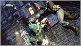 Niezależnie od wybranej metody działania musisz przedostać się w okolice wejścia do centrum medycznego - Znajdź źródło strzału | Główny wątek w Batman Arkham City - Batman: Arkham City - poradnik do gry
