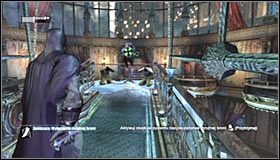 Szybko wybierz korytarz prowadzący do Pingwina i zatrzymaj się mniej więcej w połowie drogi #1 - Spotkaj się z Pingwinem w Iceberg Lounge | Główny wątek Batman Arkham City - Batman: Arkham City - poradnik do gry