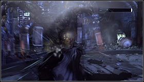 Tradycyjnie już musisz przyczynić się do wyłączenia wszystkich generatorów znajdujących się na arenie, co powinno doprowadzić do wyświetlenia cut-scenki #1 - Pokonaj Solomona Grundyego | Główny wątek Batman Arkham City - Batman: Arkham City - poradnik do gry