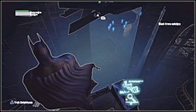 Musisz teraz przemieszczać się na północ, pokonując po drodze kolejne przeszkody #1 - Podążaj za śladem krwi zabójcy, by ustalić położenie Ras al Ghula | Główny wątek - Batman: Arkham City - poradnik do gry