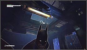 Musisz się tu bardzo pilnować, a to dlatego, że w sąsiednim pomieszczeniu przebywa snajper #1 - Znajdź Jokera w hucie | Główny wątek Batman Arkham City - Batman: Arkham City - poradnik do gry