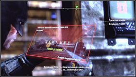 Pozostań na balkoniku, na którym rozstawieni byli snajperzy i rozejrzyj się za panelem sterowania #1, do którego można się włamać z użyciem deszyfratora sekwencyjnego - Dostań się do Wieży Cudów | Główny wątek Batman Arkham City - Batman: Arkham City - poradnik do gry