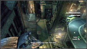 Po dotarciu na miejsce porozmawiaj z ukrywającą się w tym miejscu Fioną Wilson #1, od której dowiesz się, iż od czasu ostatniej Twojej wizyty w wieży kontrolę nad całym tym obszarem przejęli strażnicy TYGERA - Wedrzyj się na platformę obserwacyjną Wieży, żeby zatrzymać Procedurę 10 | Główny wątek - Batman: Arkham City - poradnik do gry