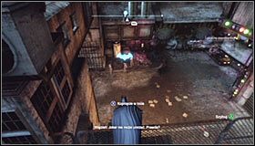 Drugi pojemnik znajduje się w południowo-wschodniej części Arkham City, czyli w dzielnicy przemysłowej #1 - Kruchy sojusz (1) | Misje poboczne w Batman Arkham City - Batman: Arkham City - poradnik do gry