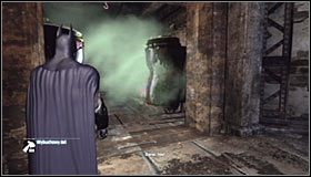 Wejdź do składziku, do którego Bane przetransportował sześć odnalezionych przez siebie pojemników #1 i przygotuj sobie wybuchowy żel - Kruchy sojusz (2) | Misje poboczne w Batman Arkham City - Batman: Arkham City - poradnik do gry