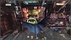 Umiejętnie wybij się żeby bezpiecznie dolecieć do pierwszej bramki - Trening rzeczywistości rozszerzonej | Misje poboczne w Batman Arkham City - Batman: Arkham City - poradnik do gry
