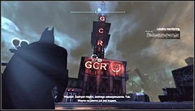 O tym, że możesz przystąpić do tej pobocznej misji poinformowany zostaniesz pojawieniem się na mapie Arkham City nowego znacznika źródła sygnału SOS #1 - Strzał w ciemnościach (1) | Misje poboczne w Batman Arkham City - Batman: Arkham City - poradnik do gry