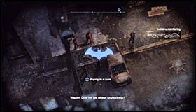 Ciało znajduje się w zachodniej części parku, niedaleko muru oddzielający Arkham City od reszty świata #1 - Strzał w ciemnościach (1) | Misje poboczne w Batman Arkham City - Batman: Arkham City - poradnik do gry