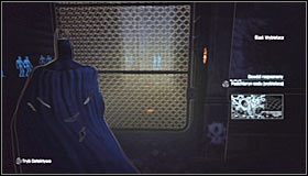 Po dotarciu do nowej alejki przeskocz przez drugą siatkę #1 i wybierz się na zachód - Kradzież tożsamości | Misje poboczne w Batman Arkham City - Batman: Arkham City - poradnik do gry