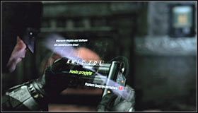 Po zakończeniu cut-scenki rozejrzyj się po pomieszczeniu i użyj deszyfratora sekwencyjnego na panelu sterowania #1 - Kradzież tożsamości | Misje poboczne w Batman Arkham City - Batman: Arkham City - poradnik do gry