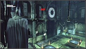 Obróć się minimalnie w prawo i wyceluj w jedyny pytajnik, którego do tej pory jeszcze nie namierzałeś #1 - Szarada Enigmy (1) | Misje poboczne w Batman Arkham City - Batman: Arkham City - poradnik do gry