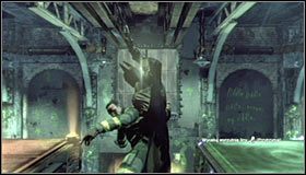 Jak zapewne zauważyłeś, przemieszczasz się teraz w stronę więzionego lekarza #1 - Szarada Enigmy (3) | Misje poboczne w Batman Arkham City - Batman: Arkham City - poradnik do gry