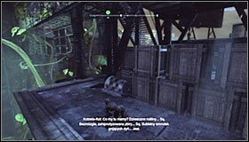 Na początek proponuję załączyć tryb widzenia złodzieja, tak by łatwiej Ci było śledzić poczynania wrogów #1 - Dostań się do kryjówki Bluszczu | Misje Kobiety-Kota w Batman Arkham City - Batman: Arkham City - poradnik do gry