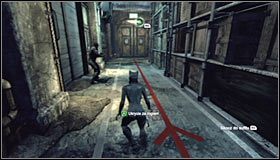 Ponownie przyklej się do sufitu i powróć do głównego pomieszczenia przylegającego do skarbca #1 - Włam się do głównego skarbca i zdobądź łupy | Misje Kobiety-Kota - Batman: Arkham City - poradnik do gry