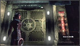 Ogólna taktyka działania nie ulegnie tu żadnym zmianom, tak więc postaraj się zaatakować obu wartowników z zaskoczenia #1 i pamiętaj o tym, że możesz zostać zauważony jeżeli ustawisz się przy jednym z ogłuszonych już wcześniej wrogów - Włam się do głównego skarbca i zdobądź łupy | Misje Kobiety-Kota - Batman: Arkham City - poradnik do gry