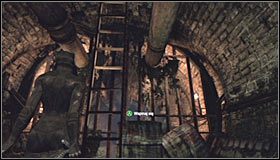 Musisz teraz wydostać się na powierzchnię, a więc przejść przez zawalony korytarz #1 i kanał, docierając docelowo do drabinki #2, dzięki której powrócisz do dzielnicy Park Row - Uratuj Batmana przed katastrofą w hucie | Misje Kobiety-Kota - Batman: Arkham City - poradnik do gry