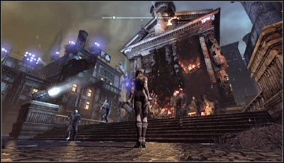 Drugi z budynków w dzielnicy Park Row to sąd Solomona Waynea - Park Row - Informacje o lokacji, mapy | Zagadki w Batman Arkham City - Batman: Arkham City - poradnik do gry