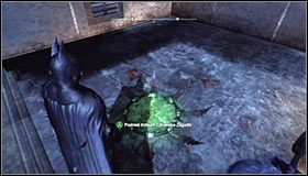 Spraw by batarang przeleciał przez cały szyb i trafił w interaktywny pytajnik #1 - Park Row - Trofea Batmana (24-36) | Zagadki w Batman Arkham City - Batman: Arkham City - poradnik do gry