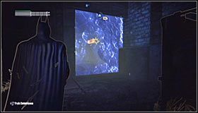 Zbliż się do miejsca ukrycia trofeum od północnej strony #1 - Park Row - Trofea Kobiety-Kota | Zagadki w Batman Arkham City - Batman: Arkham City - poradnik do gry