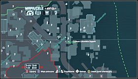 Na początek ustaw się na zachód od budynku Gotham City Olympus #1 #2 - Mila Rozrywki - Trofea Batmana (01-04) | Zagadki w Batman Arkham City - Batman: Arkham City - poradnik do gry