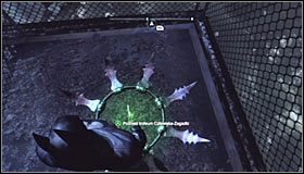 Powtórz opisane powyżej czynności z ostatnią trzecią płytą naciskową, czyli katapultuj się #1 i po kilkunastu sekundach szybowania bezpiecznie na niej wyląduj - Mila Rozrywki - Trofea Batmana (06-12) | Zagadki w Batman Arkham City - Batman: Arkham City - poradnik do gry