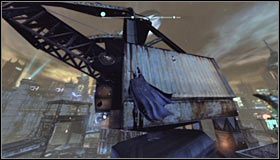 Poszukiwane trofeum znajduje się pod wodą #1, a konkretnie w miejscu, w którym widać zielony znak - Mila Rozrywki - Trofea Batmana (13-20) | Zagadki w Batman Arkham City - Batman: Arkham City - poradnik do gry