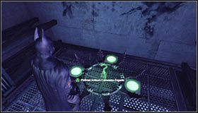 Jeżeli wszystko poprawnie wykonałeś, to wszystkie płyty wyłączą się #1 - Mila Rozrywki - Trofea Batmana (21-30) | Zagadki w Batman Arkham City - Batman: Arkham City - poradnik do gry